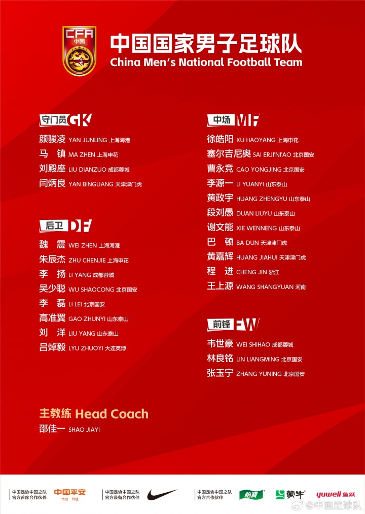 馬鎮(zhèn)國足中超雙線零出場 顏駿薛慶浩占據(jù)主力