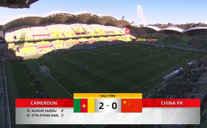 國足0-2喀麥隆 開場9分鐘連失兩球暴露節(jié)奏鴻溝