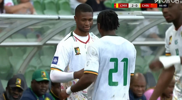 喀麥隆終場遣上藥廠新星科法內(nèi) 身價(jià)4000萬歐剛戰(zhàn)阿森納打滿180分鐘