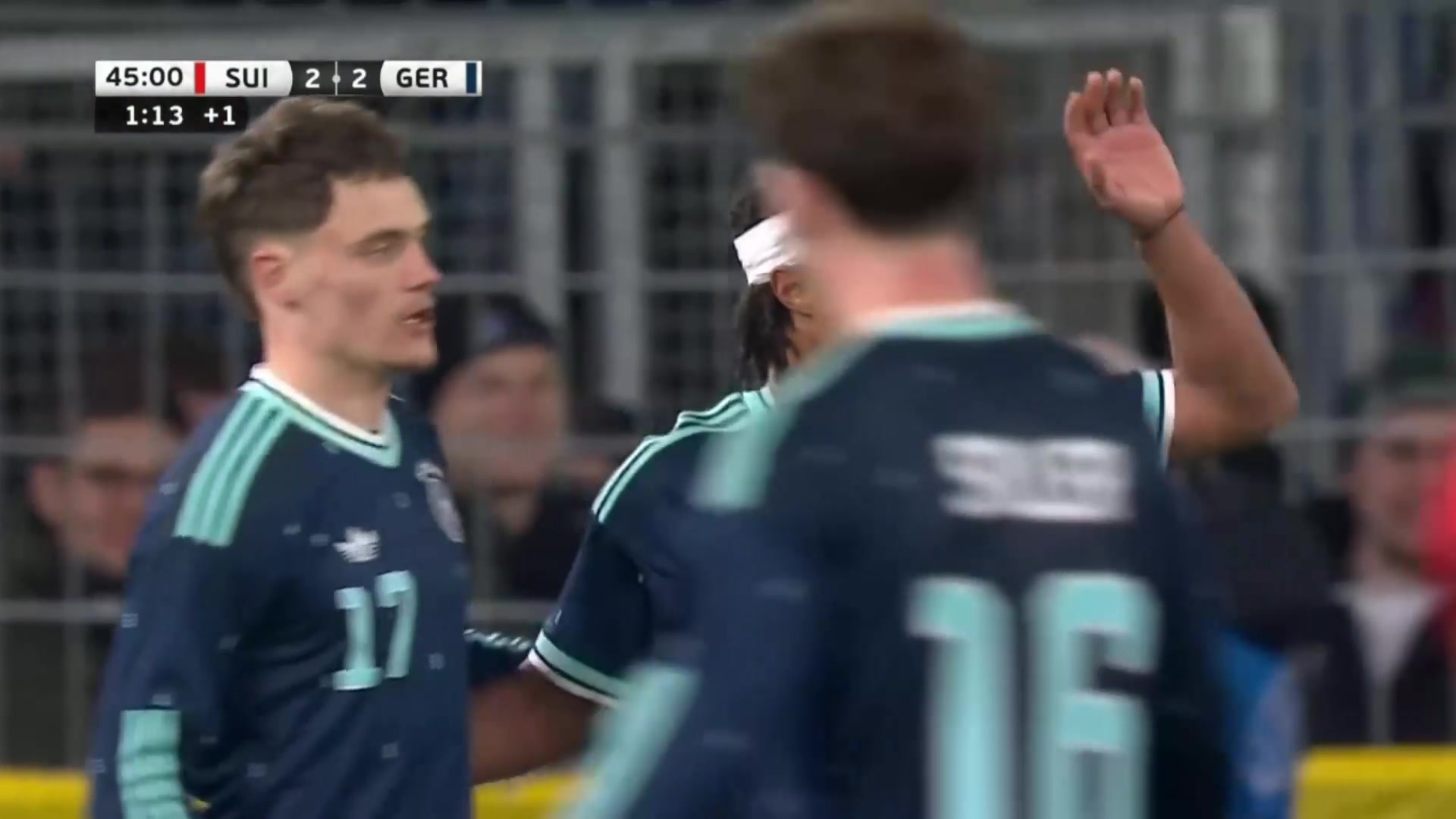 德國2-2再次扳平！維爾茨送精準(zhǔn)助攻！格納布里前插挑射破門！