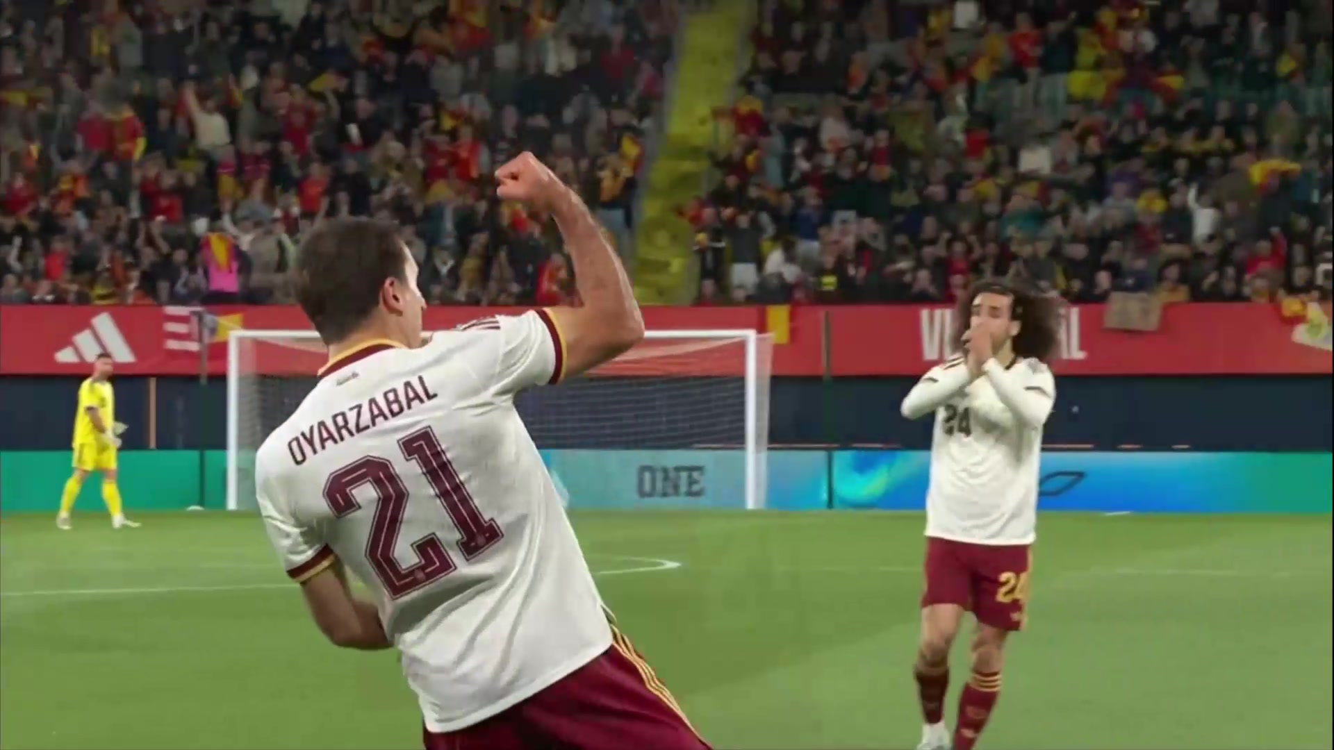 費(fèi)爾明弧頂分球助攻巴埃納精妙一漏！奧亞薩瓦爾抽射先下一城！