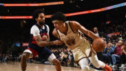 [桑托斯個人集錦]高效！桑托斯vs奇才全場貢獻(xiàn)27+4+4集錦