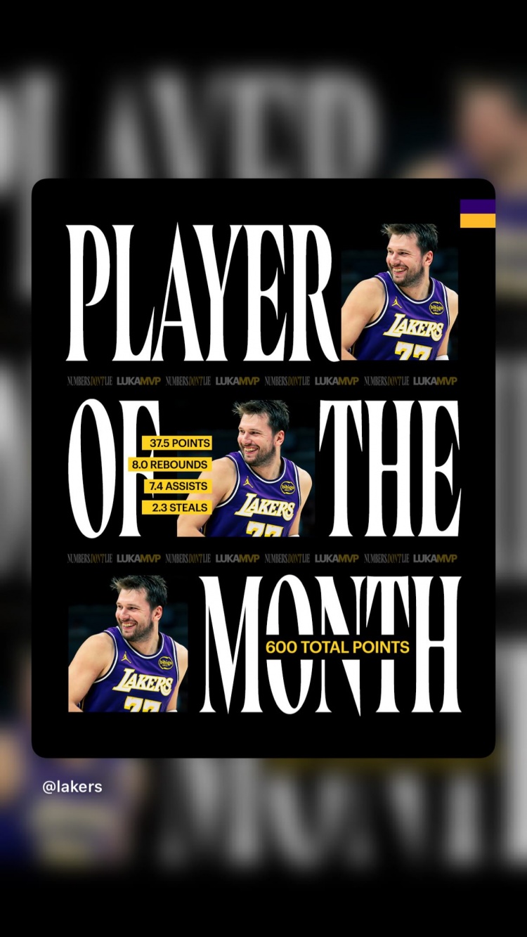 東契奇三月場均37.5分單月600分 詹姆斯社媒轉(zhuǎn)發(fā)祝賀