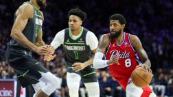 76人末節(jié)發(fā)力擒狼 喬治全能23+6+6 愛德華茲三分7中0