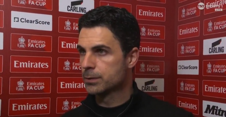 阿森納足總杯爆冷出局 阿爾特塔承認(rèn)對長傳防守失控