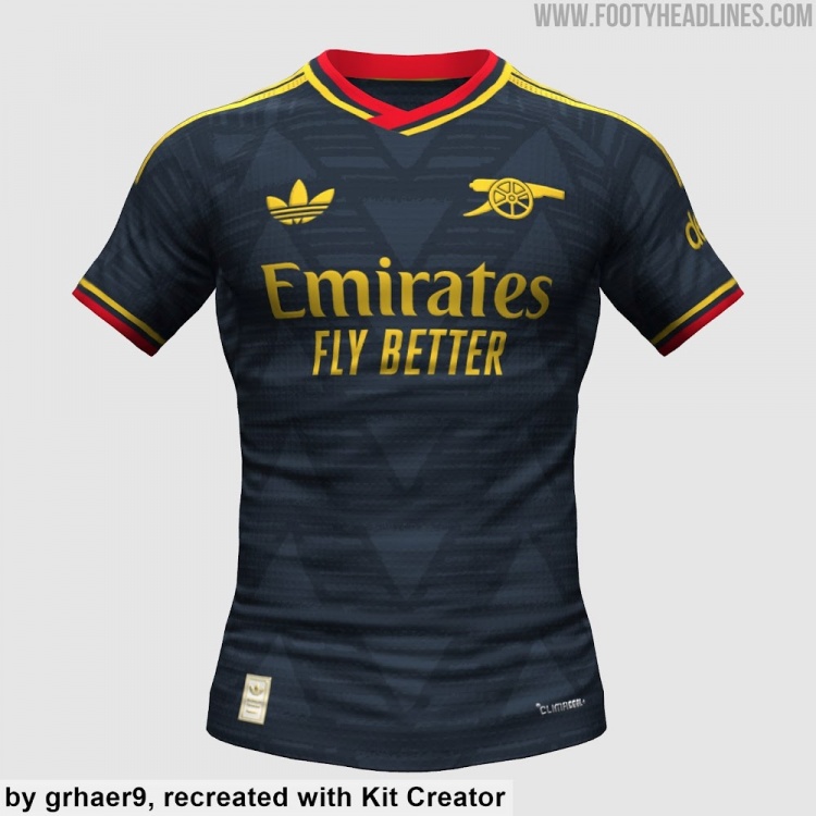 阿森納26-27客場(chǎng)球衣諜照曝光 海軍藍(lán)反轉(zhuǎn)經(jīng)典爛香蕉