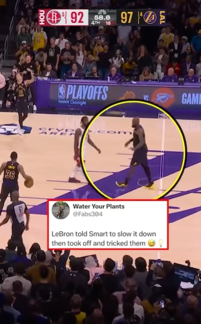 詹姆斯假意壓節(jié)奏后空切暴扣終結比賽