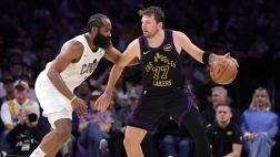 [騰訊全場(chǎng)集錦]??東詹雙里程碑！湖人輕取騎士三連勝 東契奇42+12 米切爾低迷