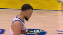 [庫里絕殺不中]庫里頂著小史密斯高難度三分反絕殺不中