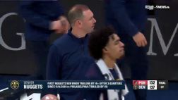 [約楊擁抱]賽后約基奇找到楊瀚森 兩人擁抱