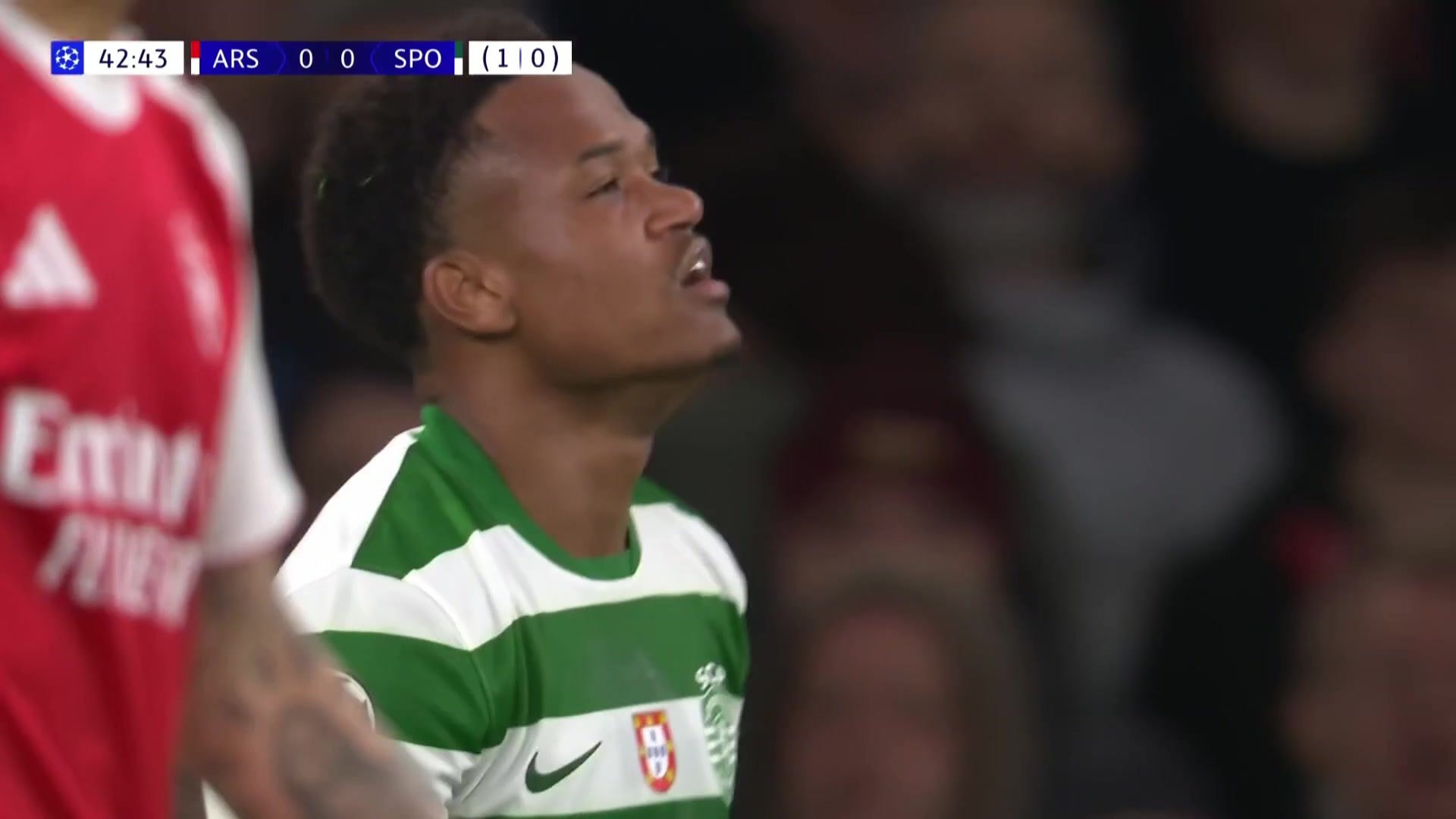 槍手逃過一劫！卡塔莫跟進(jìn)小角度抽射擊中立柱！