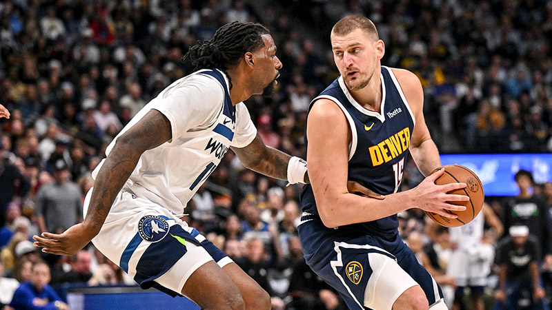 [CCTV全場集錦]??掘金輕取森林狼追至2-3 約基奇27分11板16助 蘭德爾27+9+6